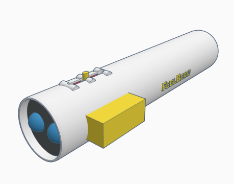 FeelBeam 3D render. Front view.